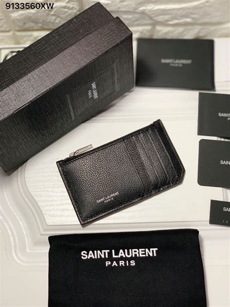 dark turquoise ysl card case|ysl card case.